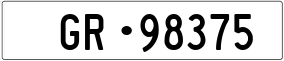 Trailer License Plate